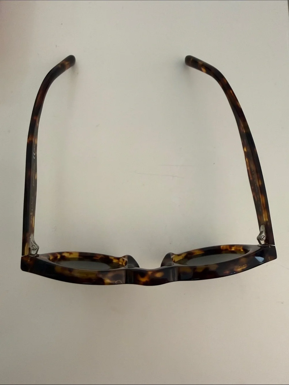 Celine Bevel Round Sunglasses in Tortoise, w/ Keyhole Bridge - Picture 12 of 13